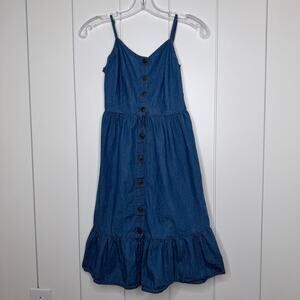 Japna Denim Button Front Sundress XS